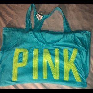 Pink Victoria’s Secret tank top
